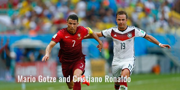 mario gotze and cristiano ronaldo
