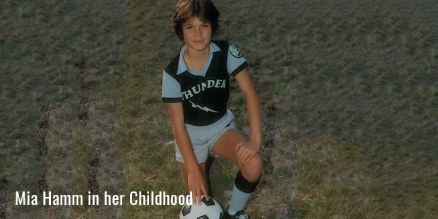 mia hamm in her childhood