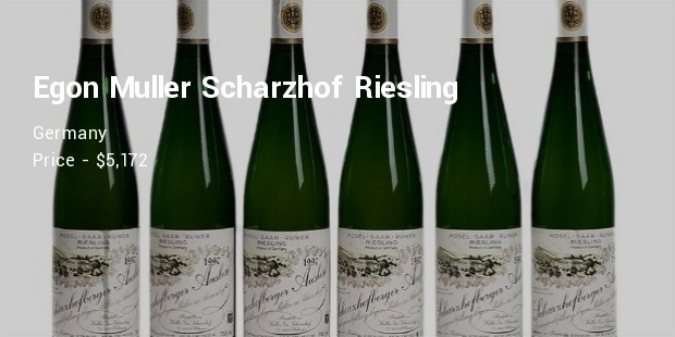 egon mullerscharzhof scharzhofberger riesling trockenbeerenauslese, germany