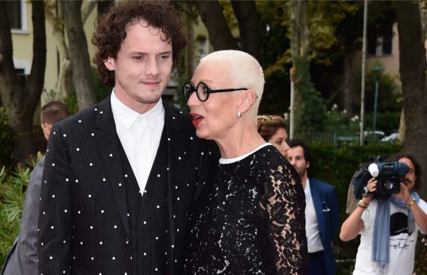 Anton Yelchin with his mother Irina Korina