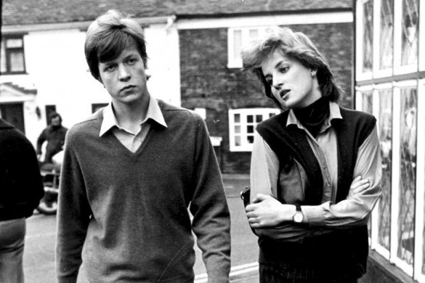 Princess Diana with his brother Earl Spencer