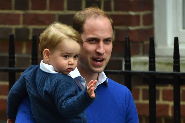 Diana's son Prince William and her grand son Prince George