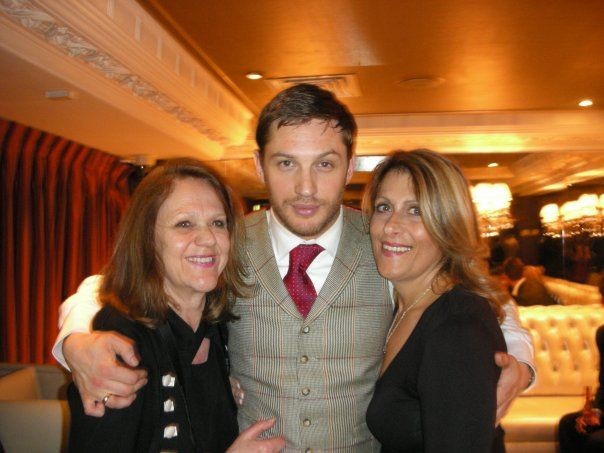 Tom Hardy with his mother Anne and THAAC creator Helen Bega
