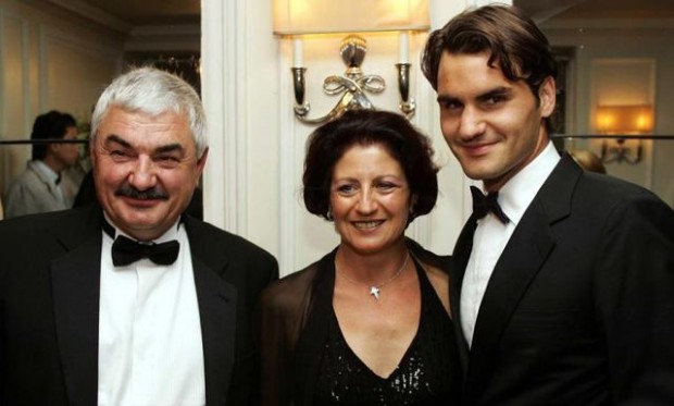 Federer with Robert and Lynette