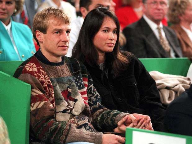 Debbie Chin with her husband Jurgen Klinsmann