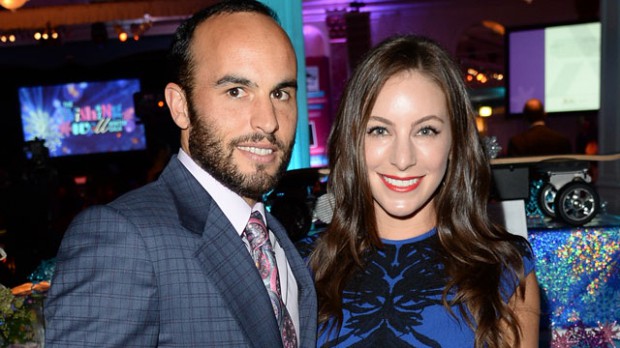 Landon with his ex-wife Bianca Kajlich