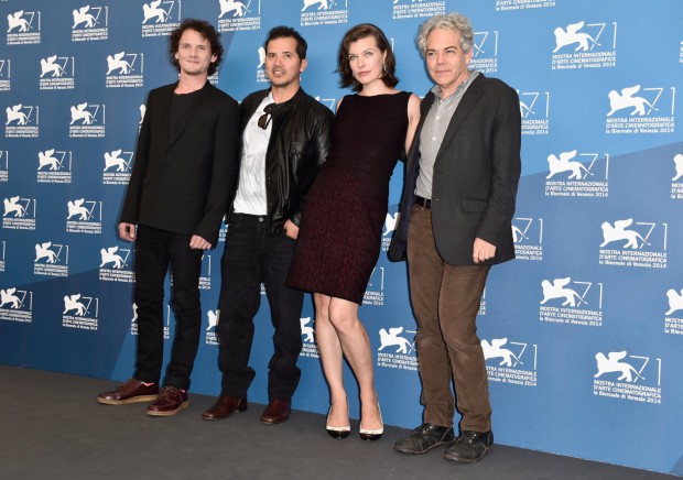 Milla Jovovich, John Leguizamo, Michael Almereyda, and Anton Yelchin at Cymbeline