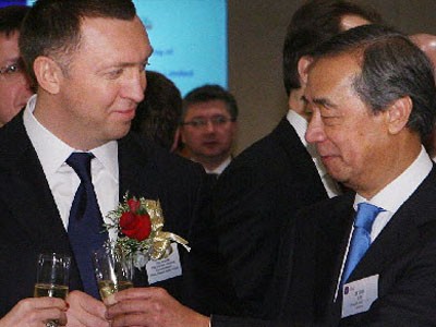 Oleg Deripaska, With Ronald Arculli