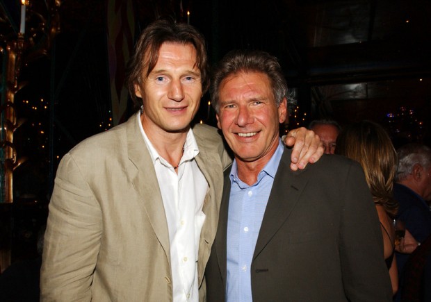Harrison with Liam Neeson