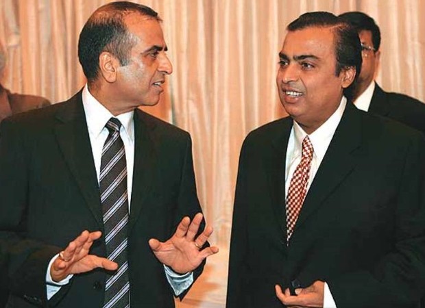 Sunil Mittal with Mukesh Ambani