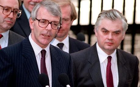 John Major with Norman Lamont