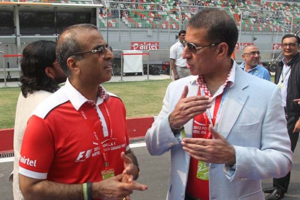 Sunil Mittal at the Formula One Indian Grand Prix